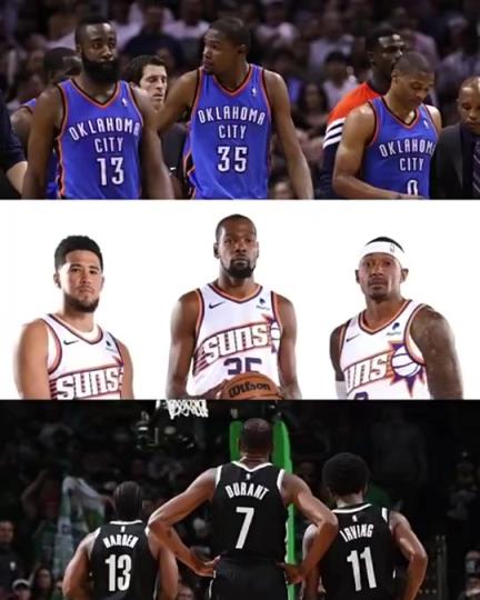 太陽(yáng)三巨頭徹底失??？美媒：杜蘭特的三巨頭球隊(duì)總是一樣的結(jié)局？